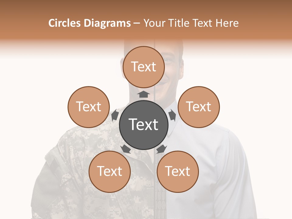 Veteran Employee Shirt PowerPoint Template