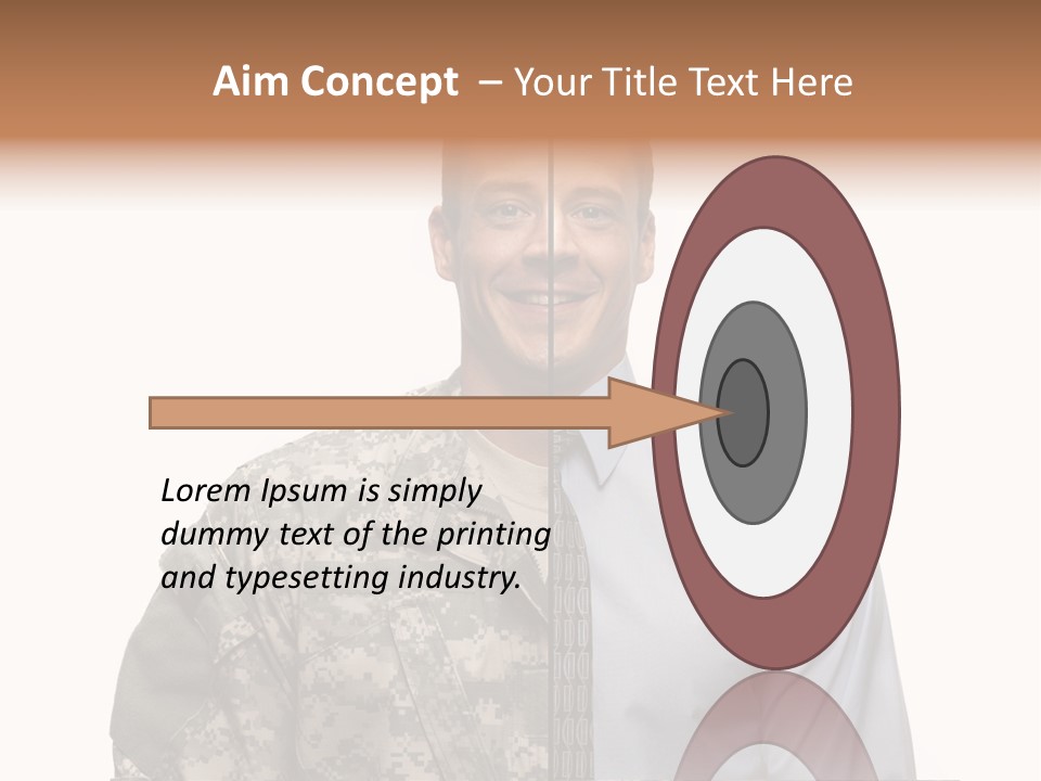 Veteran Employee Shirt PowerPoint Template