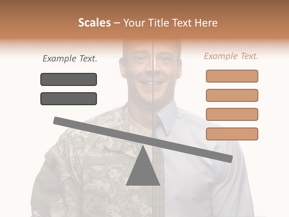 Veteran Employee Shirt PowerPoint Template