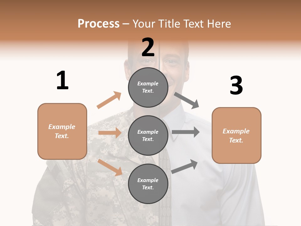 Veteran Employee Shirt PowerPoint Template