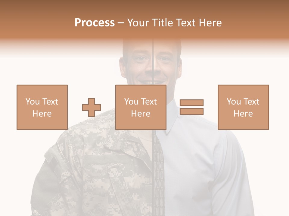 Veteran Employee Shirt PowerPoint Template