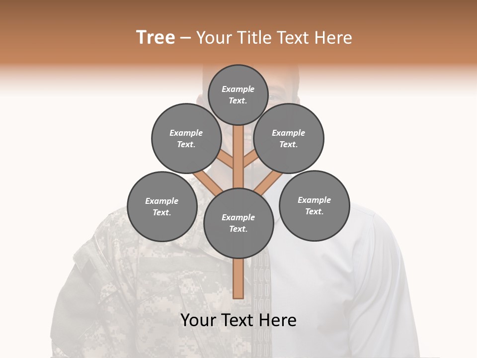 Veteran Employee Shirt PowerPoint Template