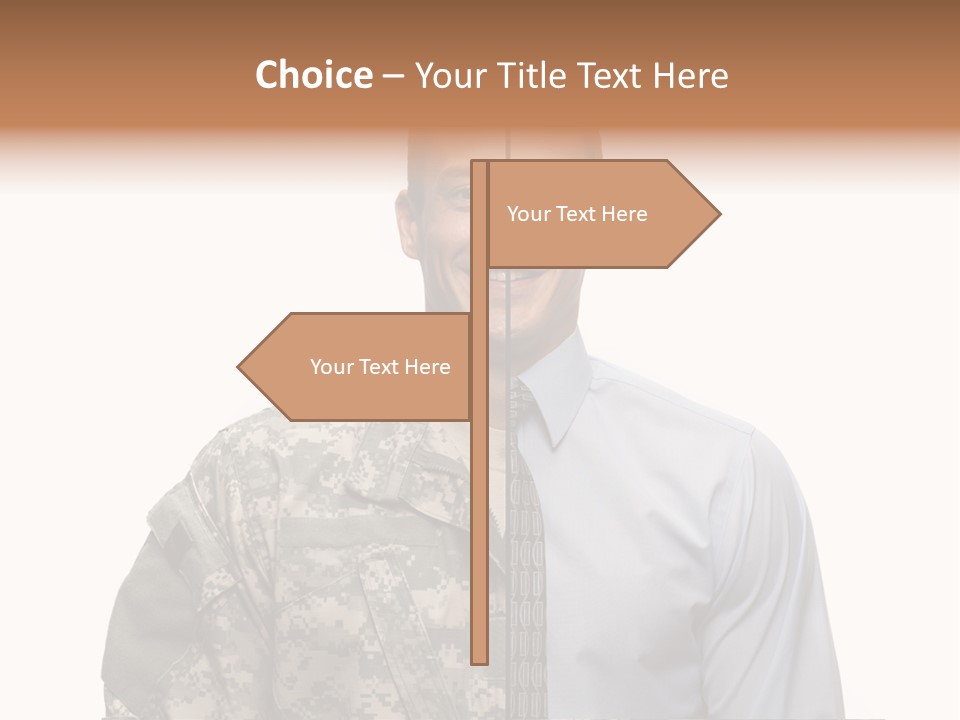 Veteran Employee Shirt PowerPoint Template