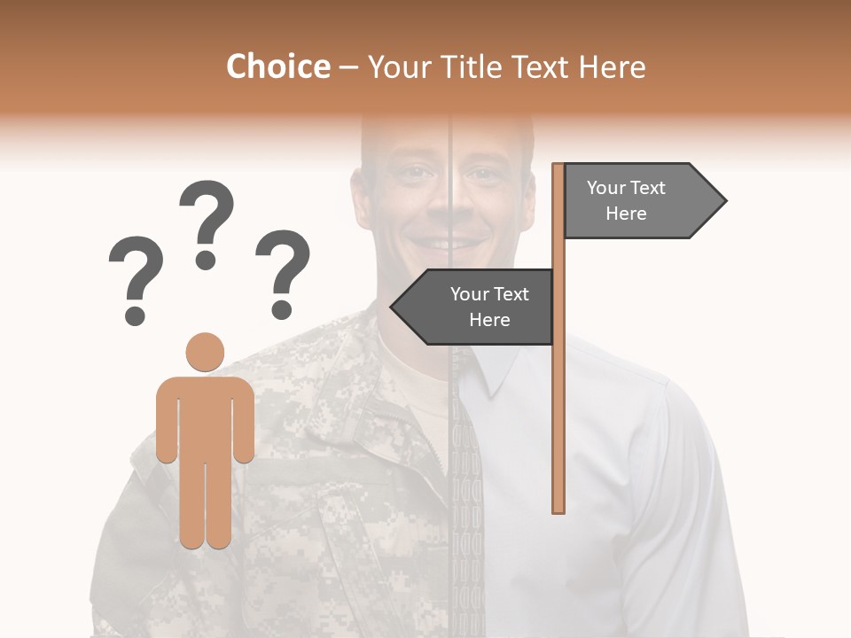 Veteran Employee Shirt PowerPoint Template