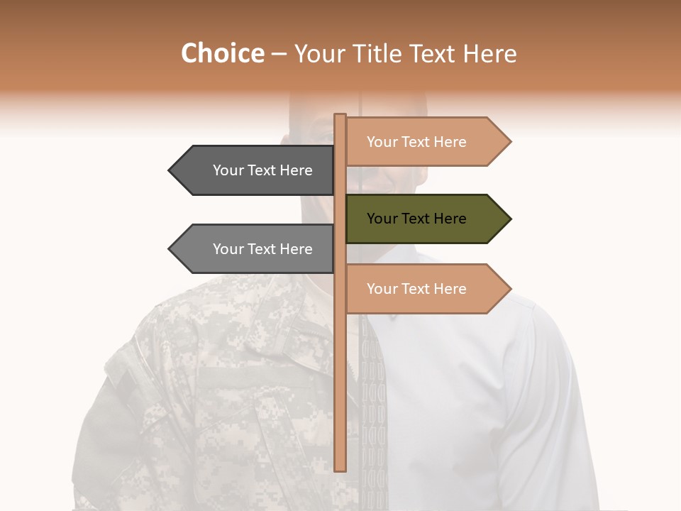 Veteran Employee Shirt PowerPoint Template