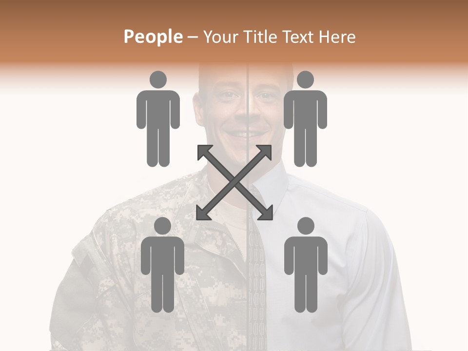 Veteran Employee Shirt PowerPoint Template
