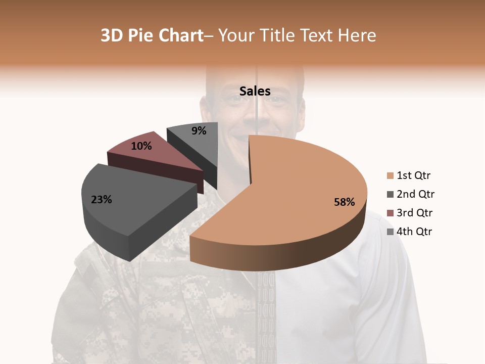 Veteran Employee Shirt PowerPoint Template