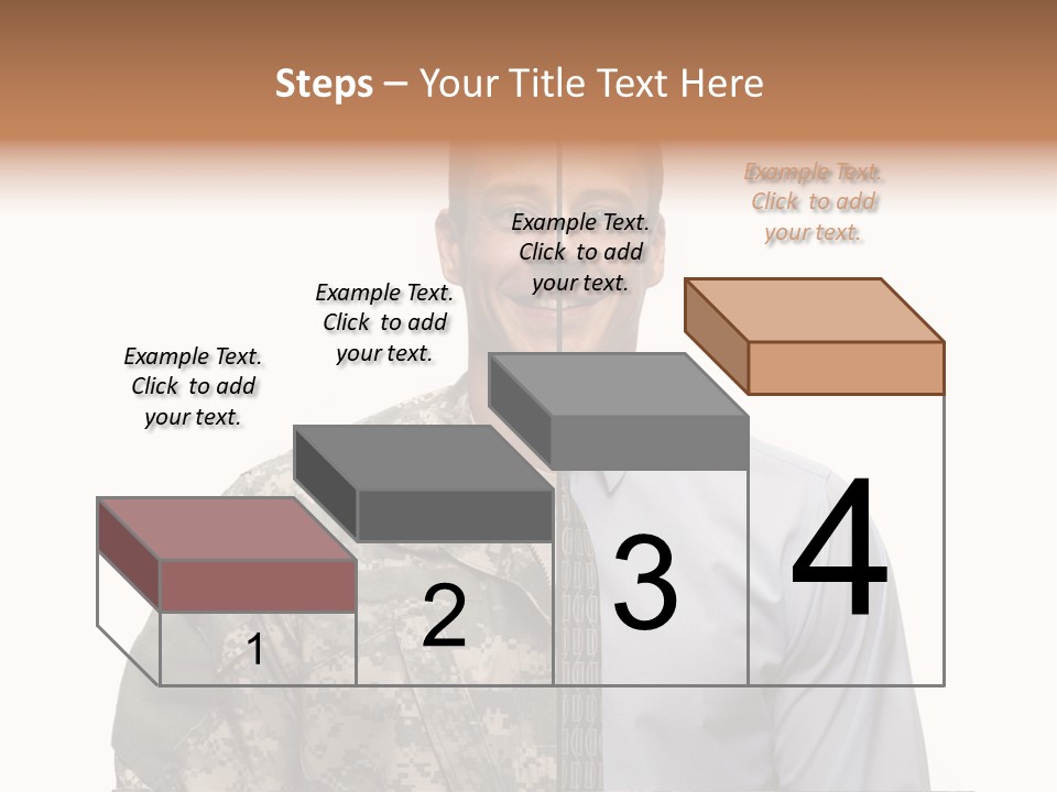 Veteran Employee Shirt PowerPoint Template