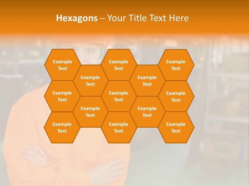 Shelves Manufacturing Warehouse PowerPoint Template