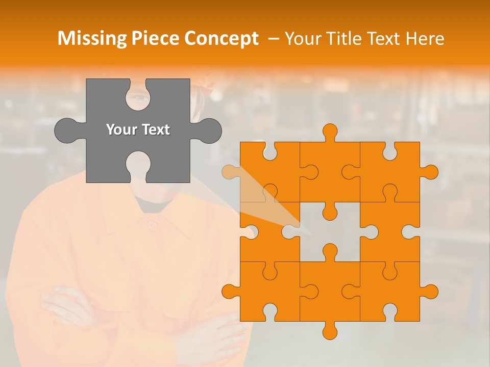 Shelves Manufacturing Warehouse PowerPoint Template