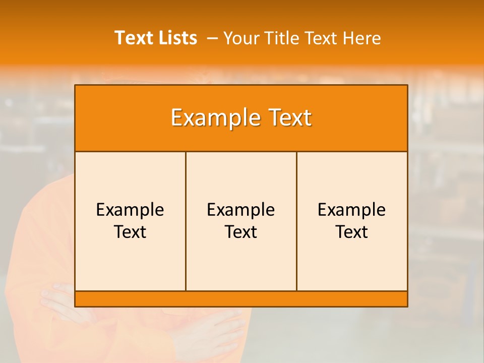 Shelves Manufacturing Warehouse PowerPoint Template