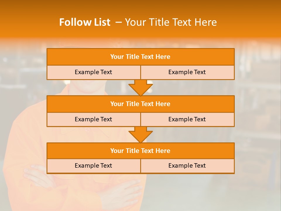 Shelves Manufacturing Warehouse PowerPoint Template