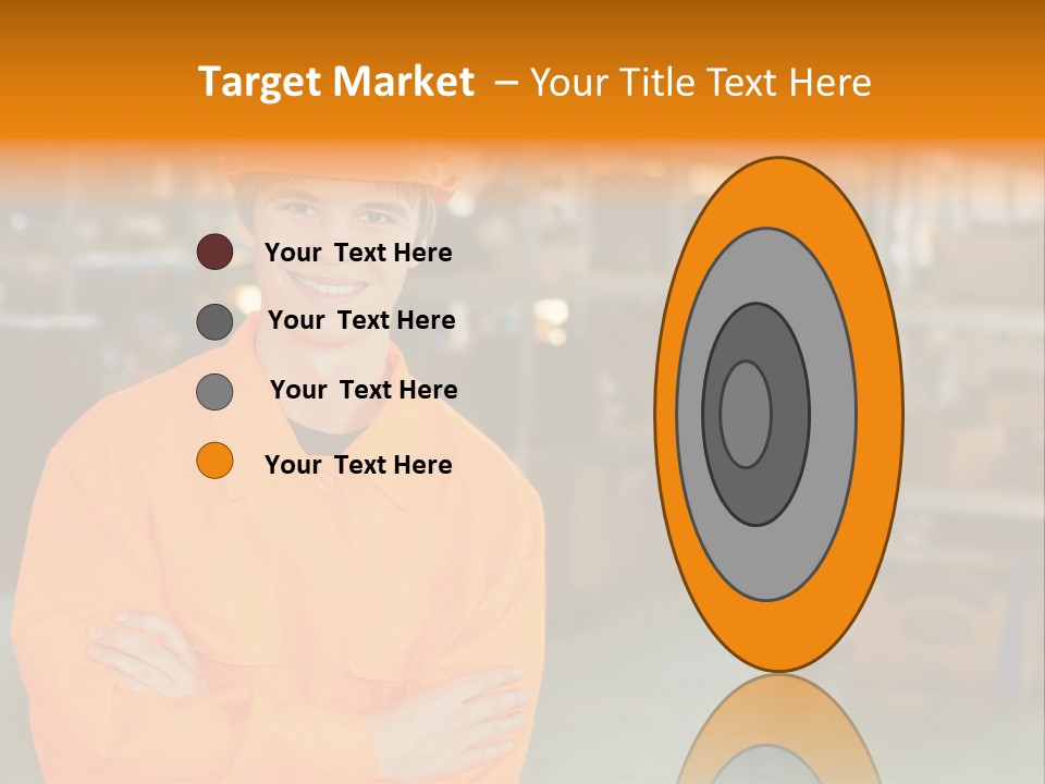 Shelves Manufacturing Warehouse PowerPoint Template