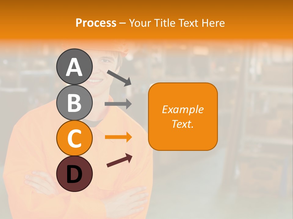 Shelves Manufacturing Warehouse PowerPoint Template