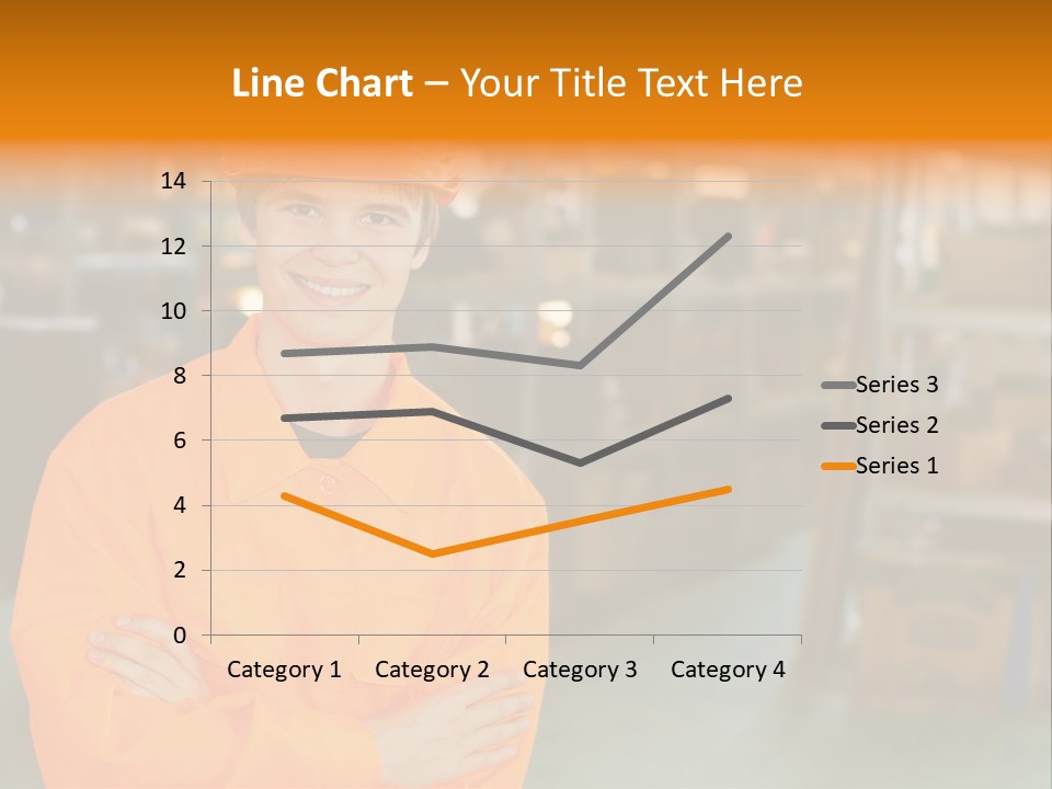 Shelves Manufacturing Warehouse PowerPoint Template