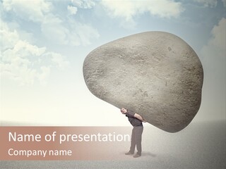 Man Caucasian Casual PowerPoint Template