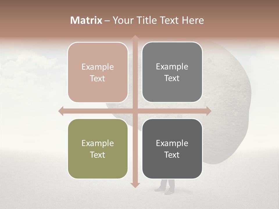 Man Caucasian Casual PowerPoint Template