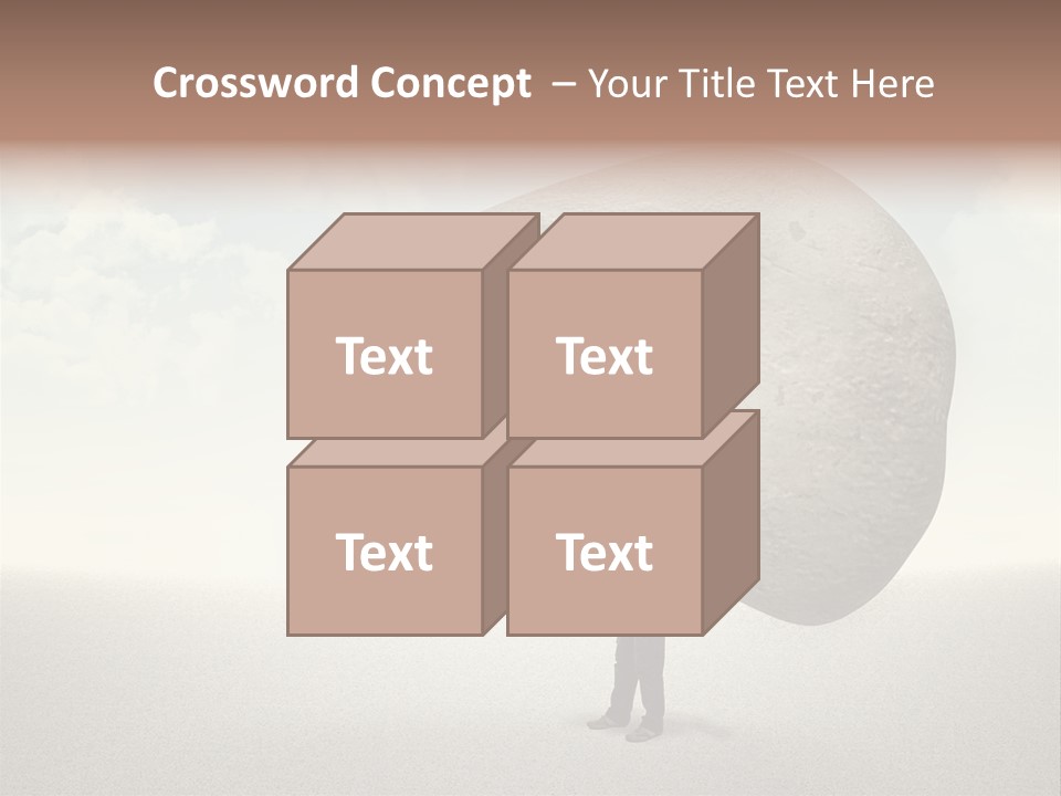 Man Caucasian Casual PowerPoint Template