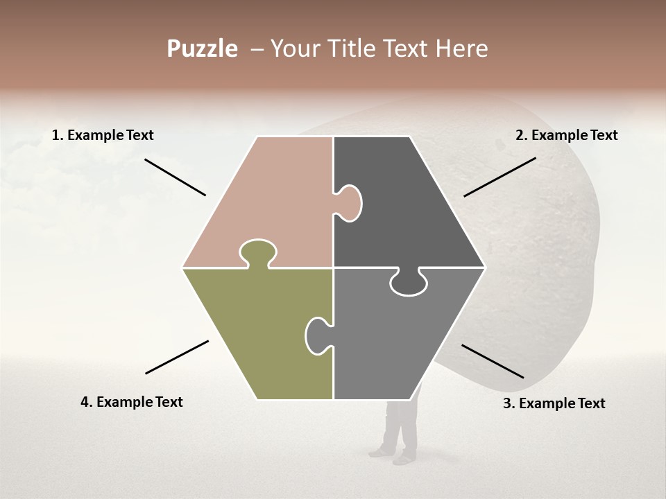 Man Caucasian Casual PowerPoint Template