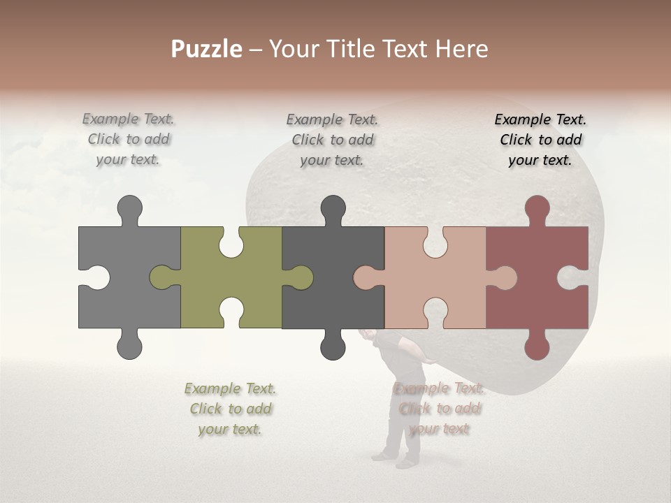 Man Caucasian Casual PowerPoint Template