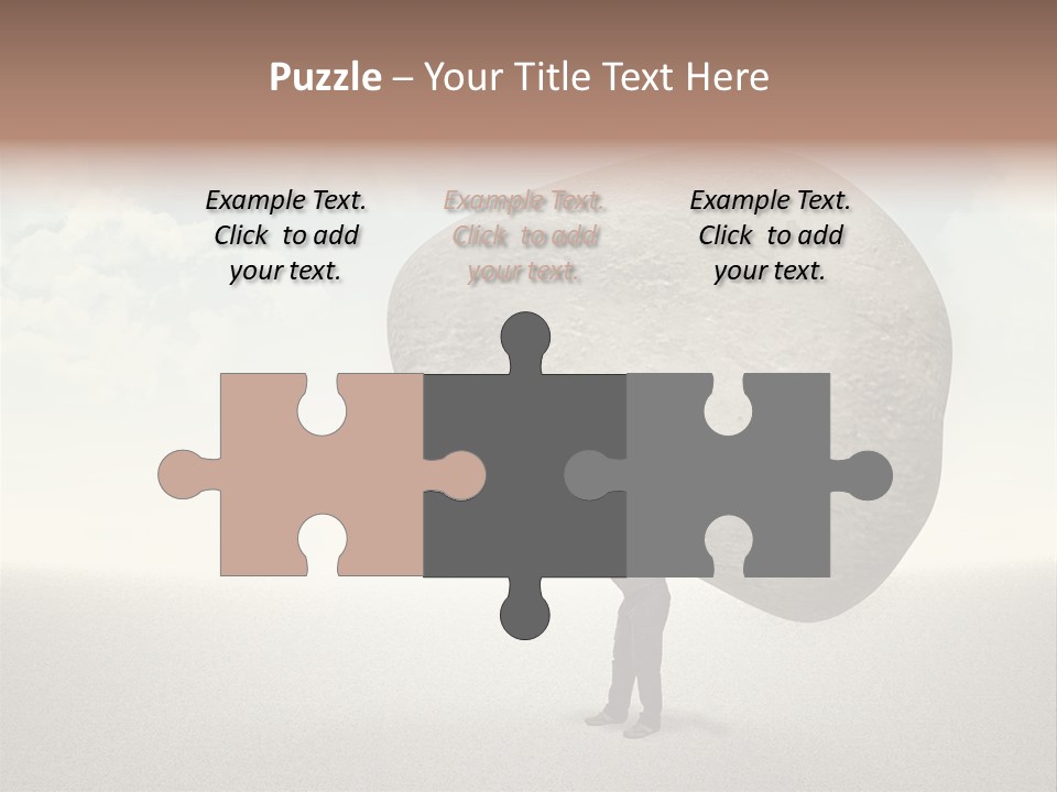 Man Caucasian Casual PowerPoint Template