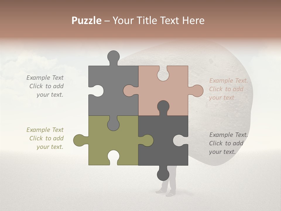 Man Caucasian Casual PowerPoint Template