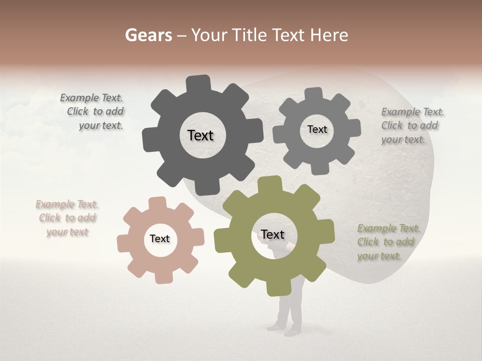 Man Caucasian Casual PowerPoint Template