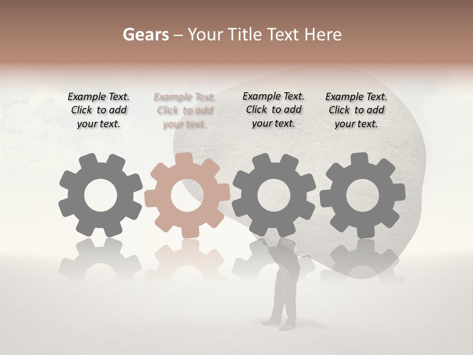 Man Caucasian Casual PowerPoint Template