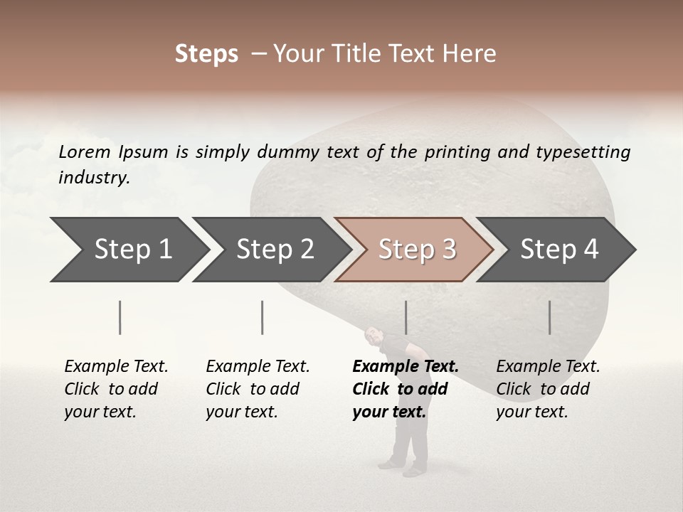 Man Caucasian Casual PowerPoint Template
