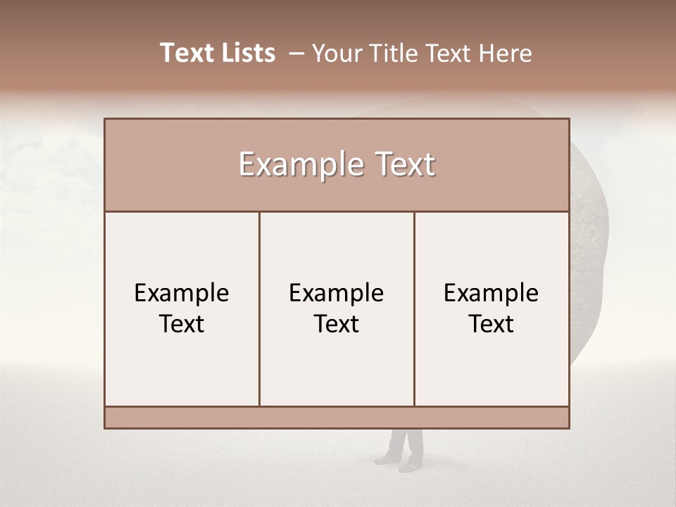 Man Caucasian Casual PowerPoint Template