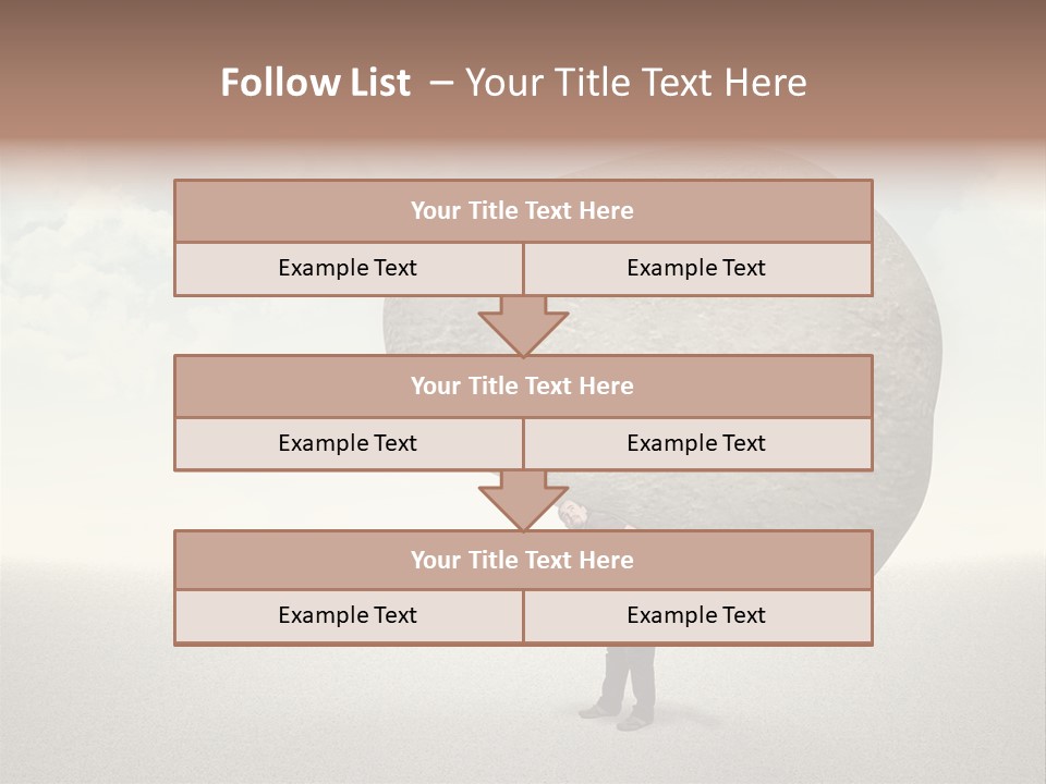 Man Caucasian Casual PowerPoint Template