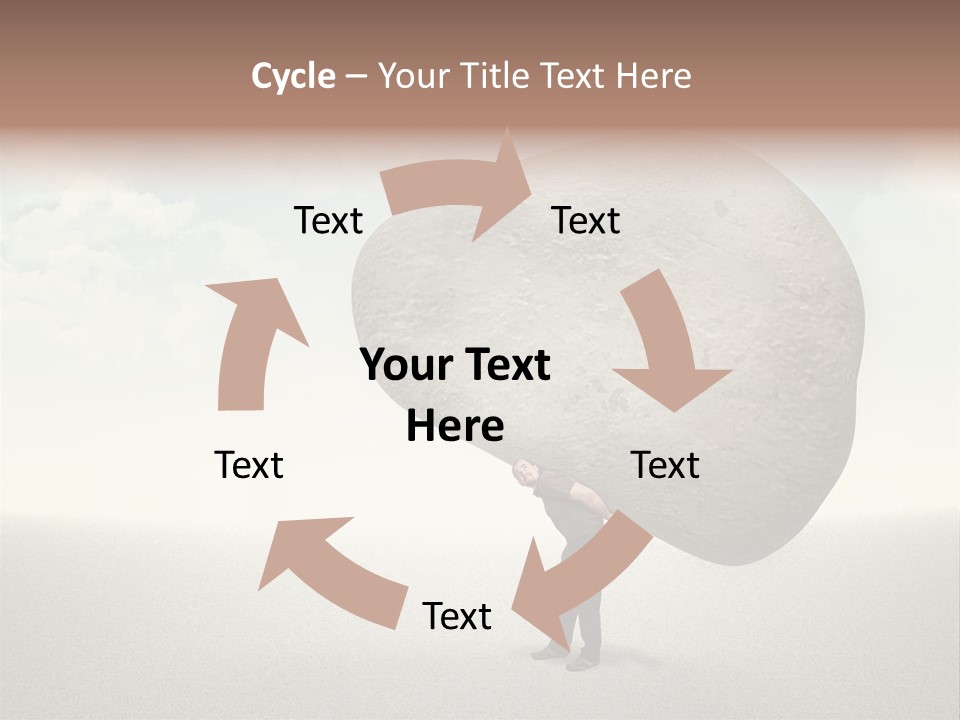 Man Caucasian Casual PowerPoint Template