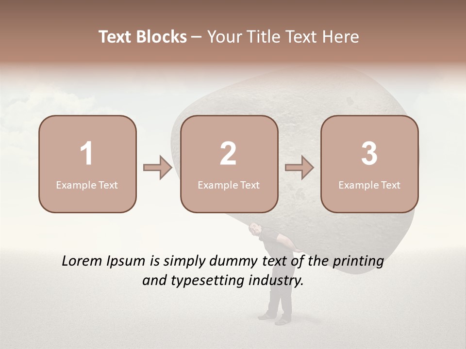 Man Caucasian Casual PowerPoint Template