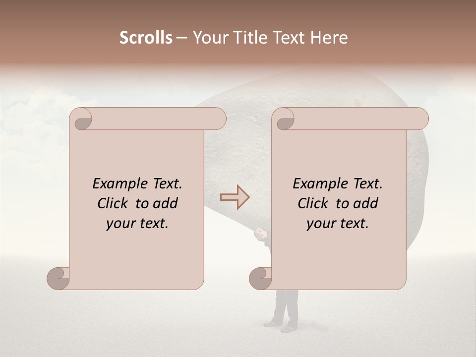 Man Caucasian Casual PowerPoint Template