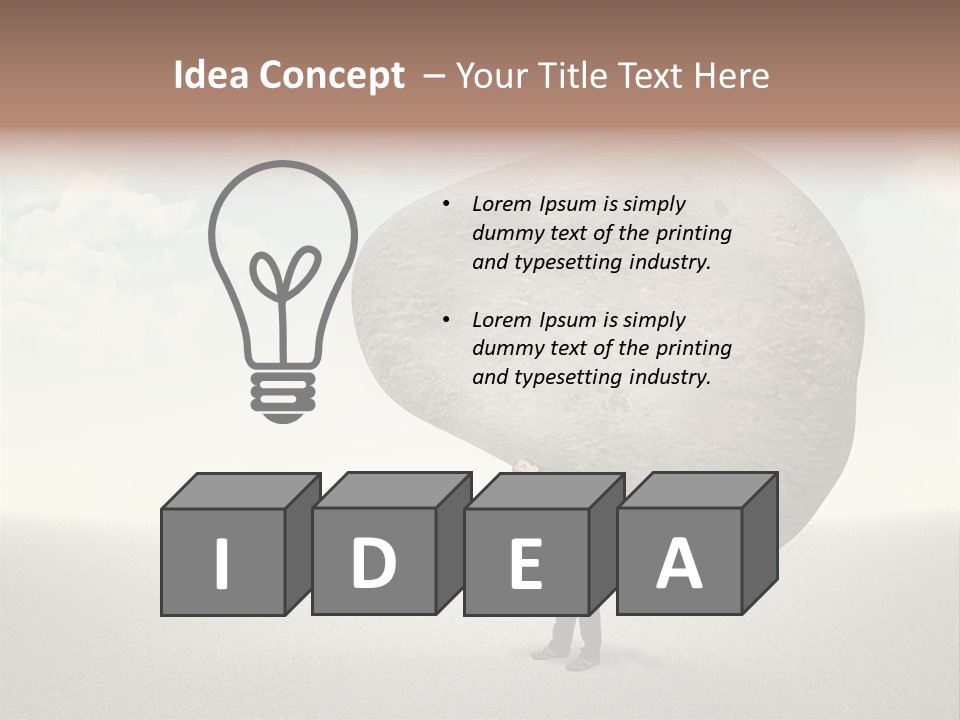 Man Caucasian Casual PowerPoint Template