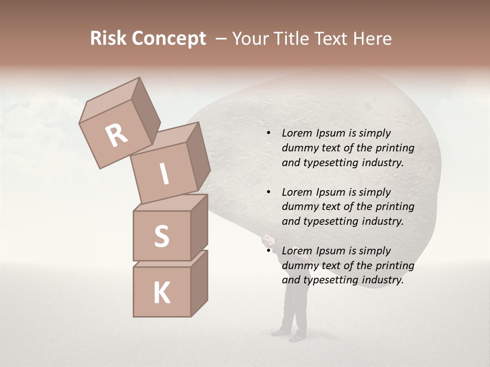 Man Caucasian Casual PowerPoint Template