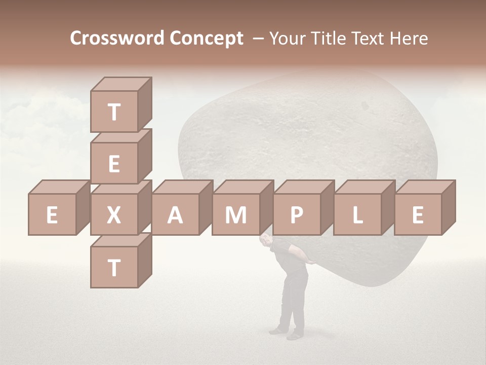 Man Caucasian Casual PowerPoint Template