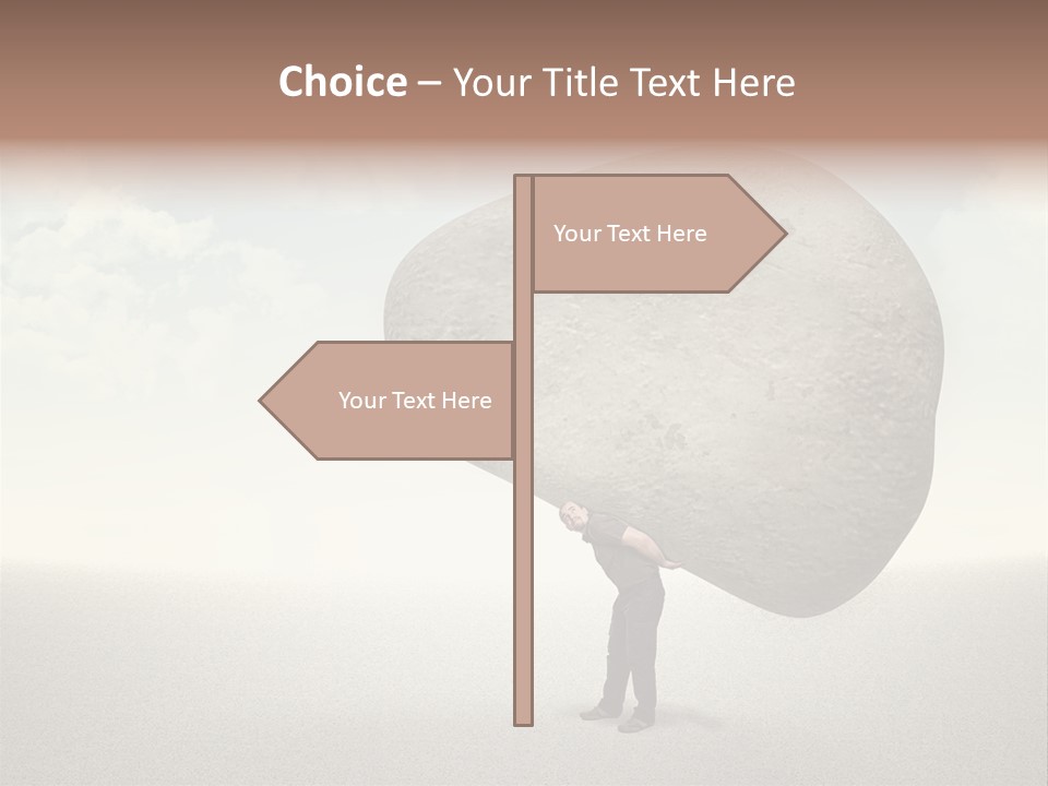 Man Caucasian Casual PowerPoint Template