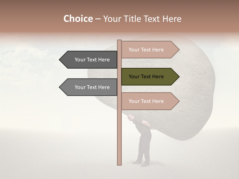 Man Caucasian Casual PowerPoint Template