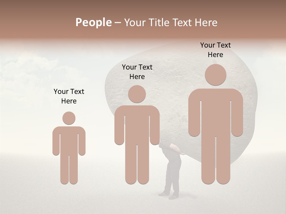 Man Caucasian Casual PowerPoint Template