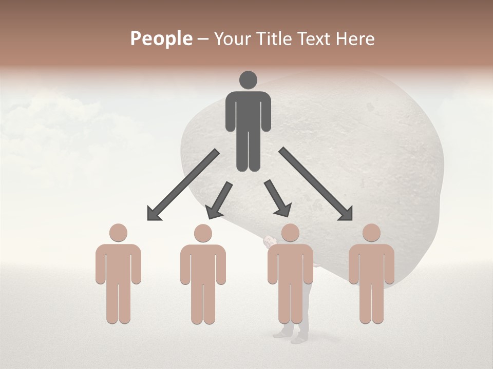 Man Caucasian Casual PowerPoint Template