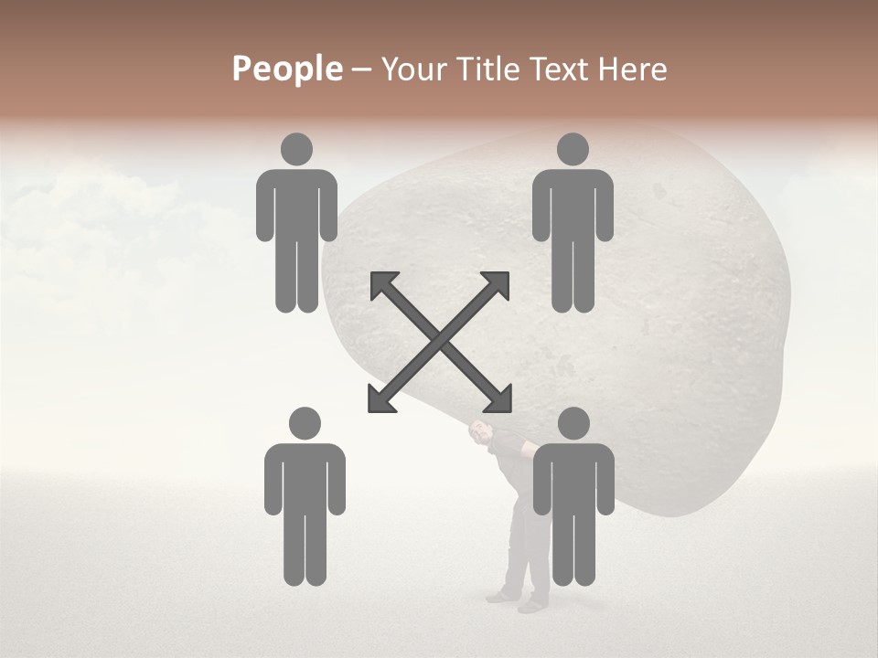 Man Caucasian Casual PowerPoint Template