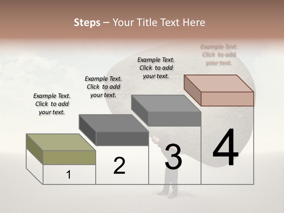 Man Caucasian Casual PowerPoint Template