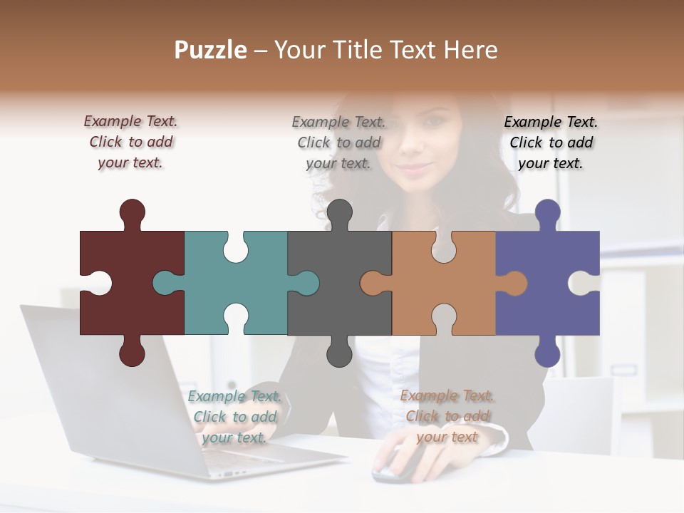 Modern Notebook Laptop PowerPoint Template