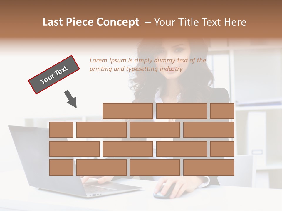 Modern Notebook Laptop PowerPoint Template