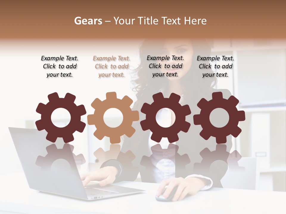 Modern Notebook Laptop PowerPoint Template