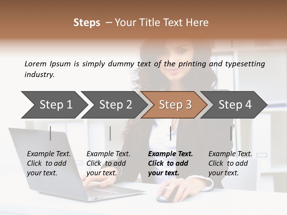 Modern Notebook Laptop PowerPoint Template
