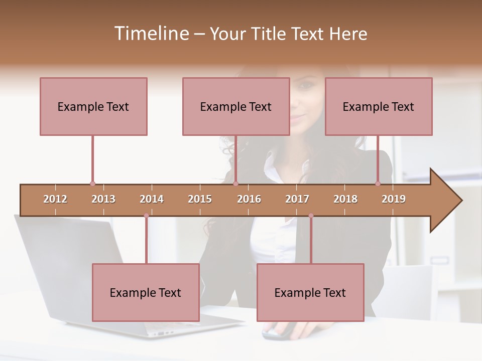 Modern Notebook Laptop PowerPoint Template