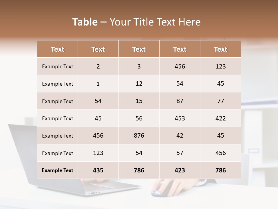 Modern Notebook Laptop PowerPoint Template