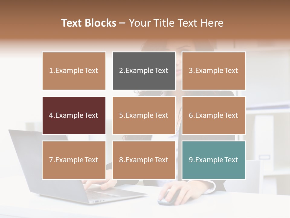 Modern Notebook Laptop PowerPoint Template